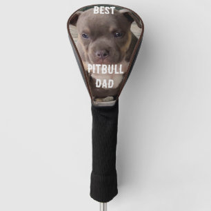 Best pitbull dad , dog father's day golf head cover