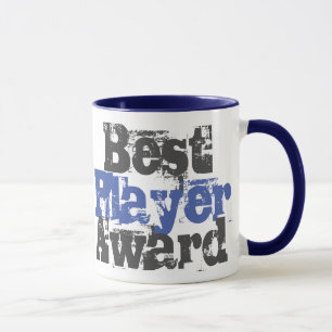 Best Player Award in Blue and Grey Mug