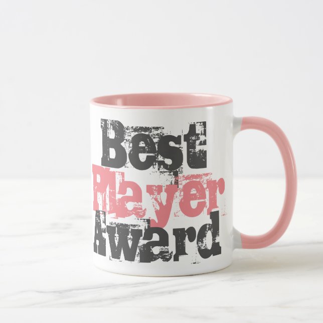 Best Player Award in Pink and Grey Mug (Right)