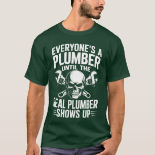 Best Plumber Art for Men Women Plumbing Pipefitter T-Shirt