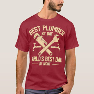 Best Plumber graphic BirthDay Gift for Dad T-Shirt