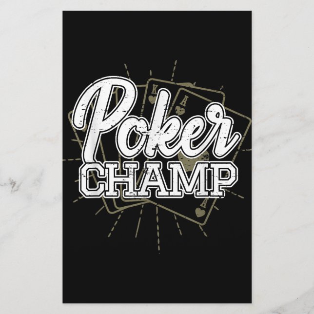 Best Poker Player Poker Cards Game (Front)