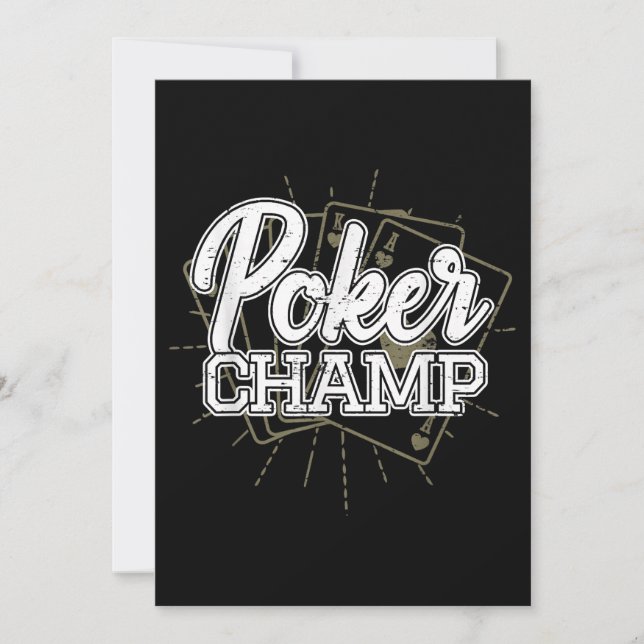 Best Poker Player Poker Cards Game (Front)