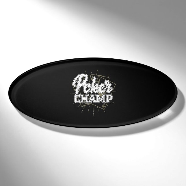 Best Poker Player Poker Cards Game Name Tag (Front)