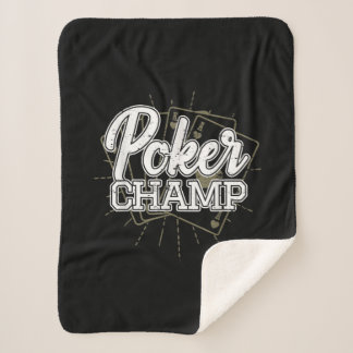 Best Poker Player Poker Cards Game Sherpa Blanket