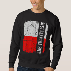 Best Polish Grandma Ever Poland Flag Mother's Day Sweatshirt