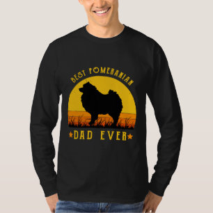 Best Pomeranian Dad Ever Funny Dad Graphic Labrad T-Shirt