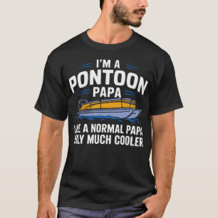 Best Pontoon Boat Art For Grandpa Men Pontoon Boat T-Shirt