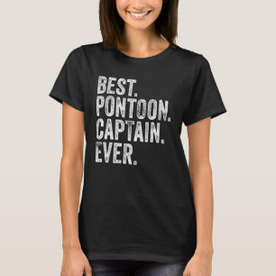 Best Pontoon Captain Ever Boat Vintage Boating Men T-Shirt