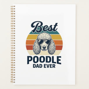 Best Poodle Dad Ever Vintage Engraved Dog Shirt_1 Planner