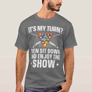Best Pool Art For Men Women Cue Sport Pool Player T-Shirt