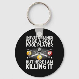 Best Pool Design For Men Women Billiards Lover Poo Key Ring