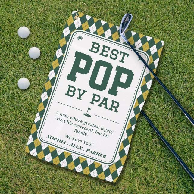 Best Pop by Par Personalised Golf Towel Gift (Creator Uploaded)
