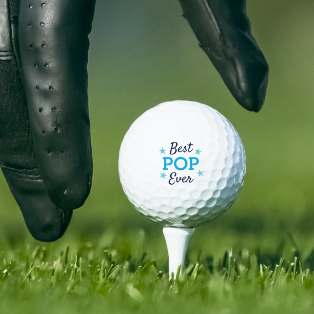 Best Pop Ever | Cool Father's Day Grandfather Golf Balls (Creator Uploaded)