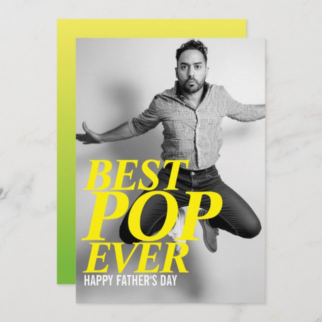 BEST POP EVER | Funny Father's Day Card (Front/Back)