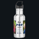 Best Pop Ever Love You Most 2 Photo 532 Ml Water Bottle<br><div class="desc">Express how much you love your grandpa with affection.A photo water bottle with grandfather and grandkid pictures will fill his heart with happiness.</div>