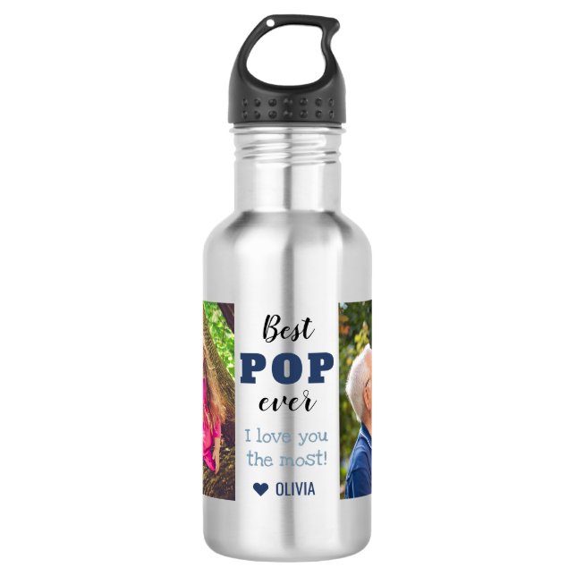 Best Pop Ever Love You Most 2 Photo 532 Ml Water Bottle (Front)