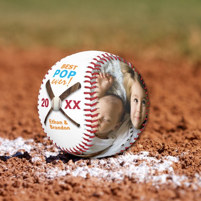 Best Pop Ever Photo Father's Day Baseball (Creator Uploaded)