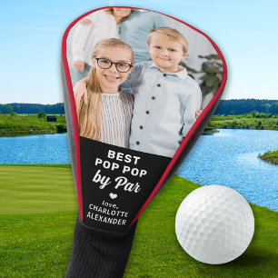 Best POP POP By Par - Custom Photo - Father's Day Golf Head Cover