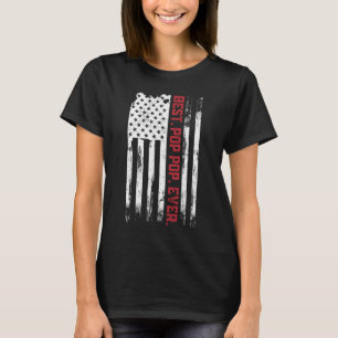 Best Pop pop Ever American USA flag Father s Day g T-Shirt