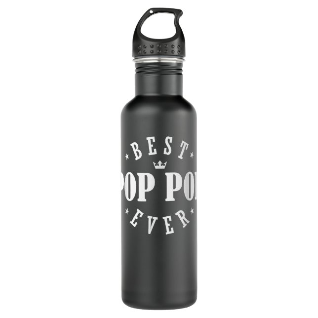 Best Pop Pop Ever Design - Pop Pop  710 Ml Water Bottle (Front)