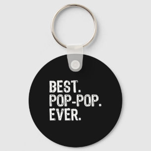 Best Pop-Pop Ever Family Fun Cool PopPop  Key Ring