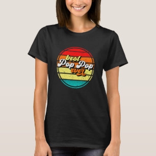 Best Pop Pop Ever Father s Day Grandpa Retro Vinta T-Shirt