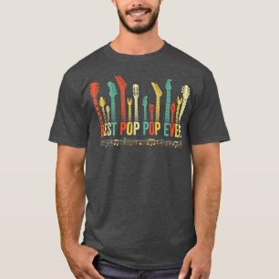 Best Pop Pop Ever Guitar Lover Funny Guitarist Fat T-Shirt