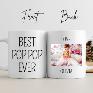 Best Pop Pop Ever Personalised Photo Best Grandpa Mug