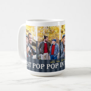 Best Pop Pop In The World Custom Photos Coffee Mug