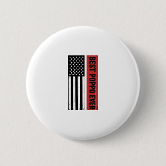 Best Poppo Ever Patriotic Flag Vintage Graphic_1 6 Cm Round Badge