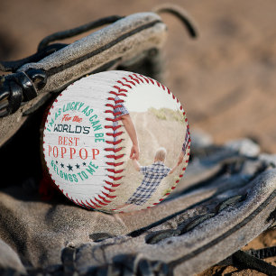 Best Poppop   Personalised Family Photos Baseball