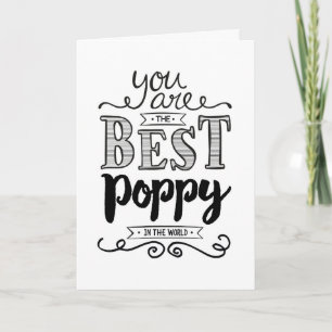 Best Poppy in the World Birthday Card