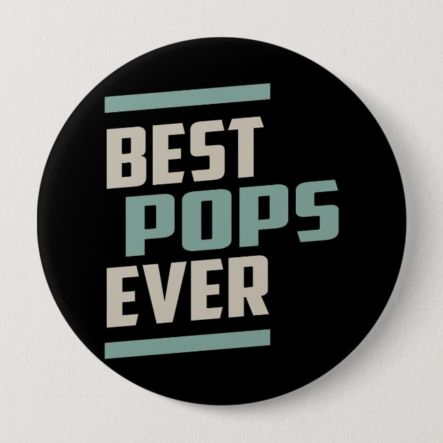 Best Pops Ever 10 Cm Round Badge (Front)