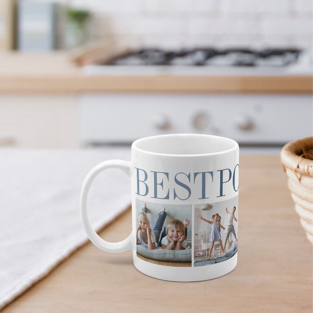 Best Pops Ever 4 Photo Collage Grandpa Coffee Mug (Creator Uploaded)