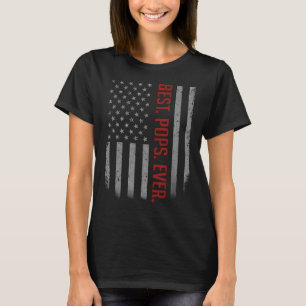 Best Pops Ever US American Flag Shirt Gifts For Fa