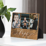 Best Pops Ever Woodgrain Fathers Day Photo Collage Plaque<br><div class="desc">Send a beautiful personalised father's day gift to your pops that he'll cherish forever. Special personalised father's day family photo collage to display your special family photos and memories. Our design features a simple 3 photo design with "Best Pops Ever" designed in a beautiful handwritten White script style & serif...</div>