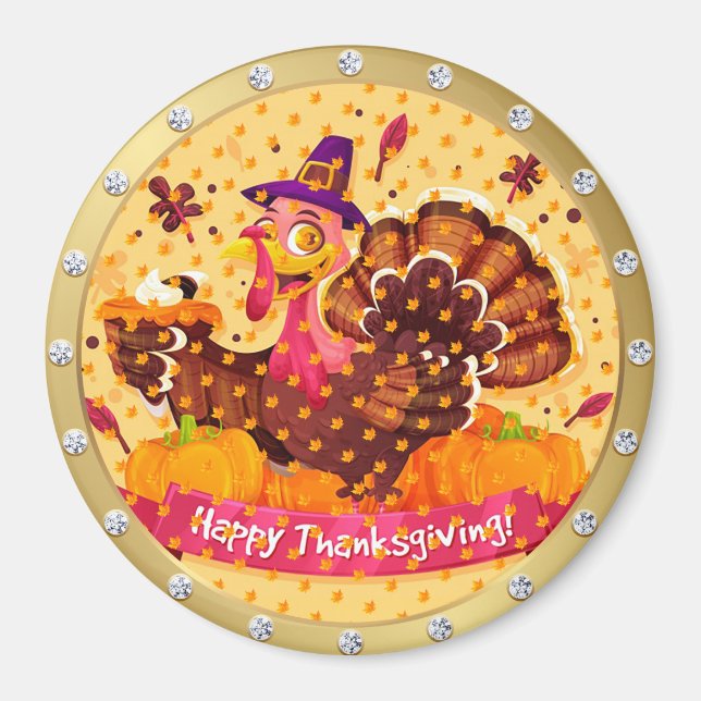 Best Popular Happy Thanksgiving Gift magnet (Front)