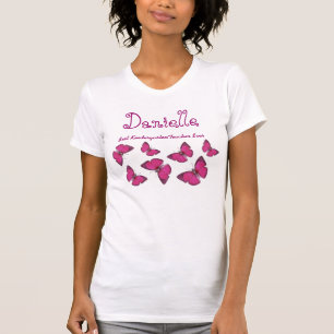 Best Preschool Teacher Ever Pink Butterflies V17 T-Shirt
