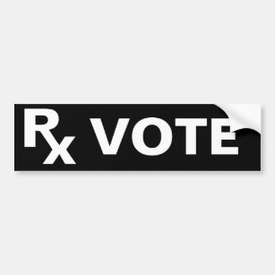 BEST Prescription - RX VOTE - 2020 Bumper Sticker