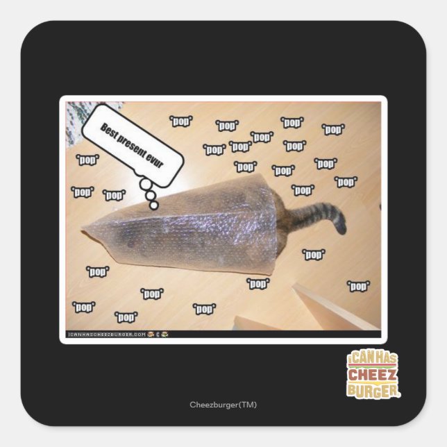 Best present evur square sticker (Front)