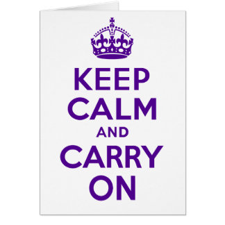 Best Price Authentic Keep Calm And Carry On Purple