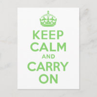 Best Price Keep Calm And Carry On Green