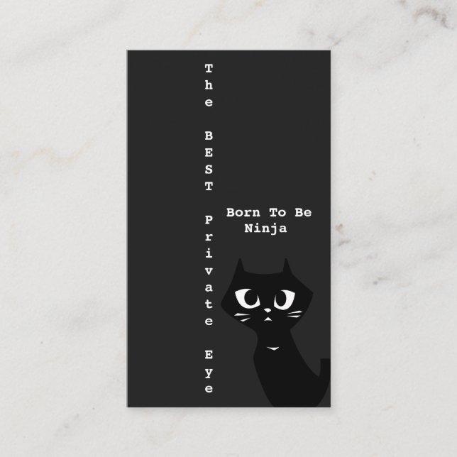 Best Private Eye Ninja Business Card (Front)