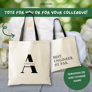 Best Professional Initial Name Custom Daily Tote Bag