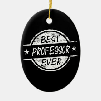 Best Professor Ever White Ceramic Tree Decoration