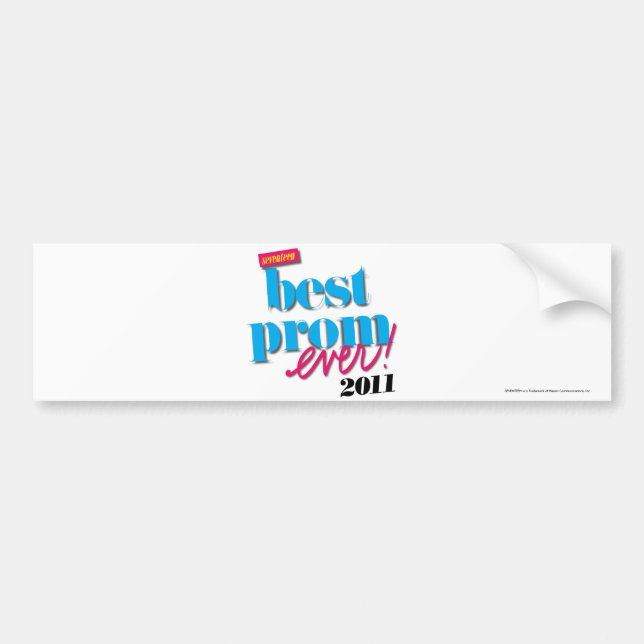 Best Prom Ever - Aqua Bumper Sticker (Front)