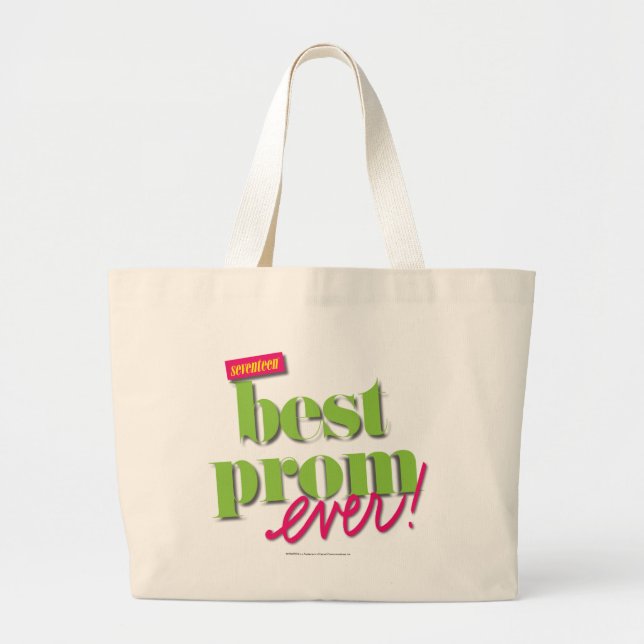 Best Prom Ever - Green Large Tote Bag (Front)