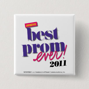 Best Prom Ever - Purple 15 Cm Square Badge