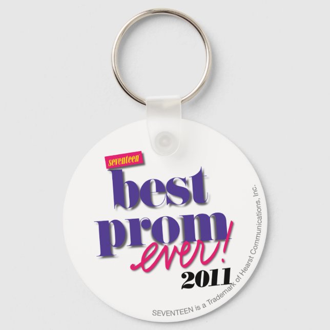 Best Prom Ever - Purple Key Ring (Front)